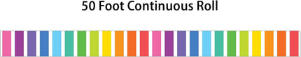 Teacher Created Resources Colorful Striped Rolled Border – 50 Feet