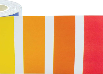 Teacher Created Resources Colorful Striped Rolled Border – 50 Feet