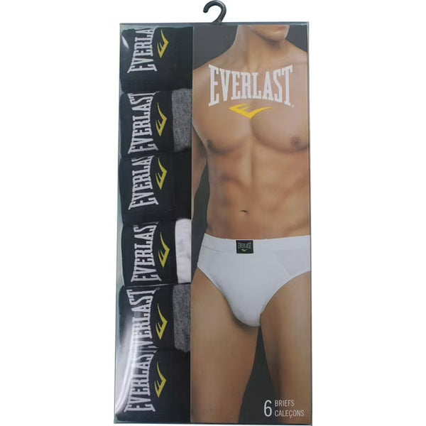 Everlast Caleçons pour homme – Lot de 6 slips taille S/P (28-30)