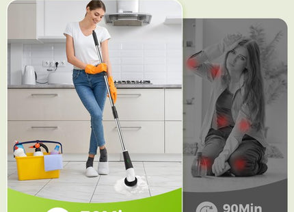 YKYi ANS-8051B Brosse électrique de nettoyage – Sans fil, 25W, autonomie 90 min