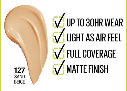 Maybelline Super Stay 24H – High Coverage Matte Foundation Used