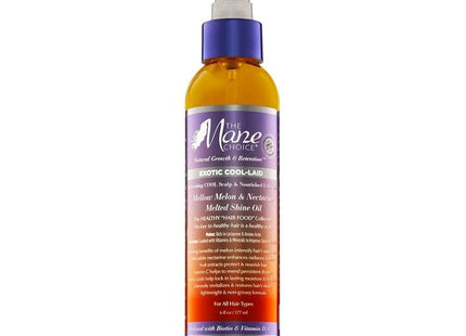 The Mane Choice Exotic Cool-Laid Mellow Melon &amp; Nectarine Melted Shine Oil – Huile capillaire brillance intense 177 ml