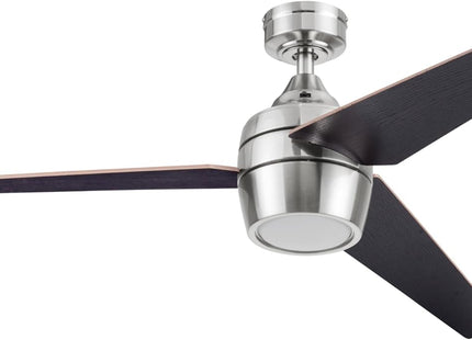 Honeywell Eamon Ventilateur de plafond 52" avec télécommande – Finition nickel brossé