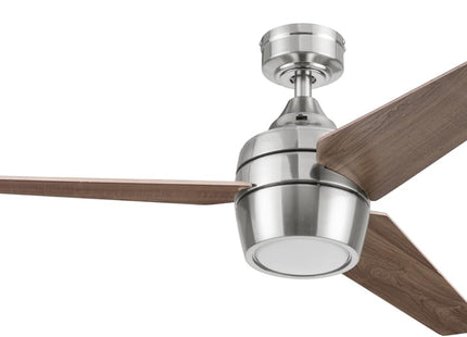 Honeywell Eamon Ventilateur de plafond 52" avec télécommande – Finition nickel brossé