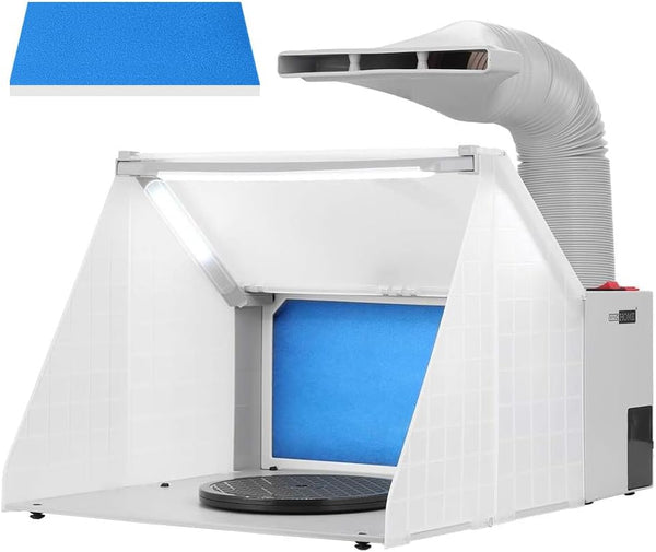 VIVOHOME Airbrush Spray Booth – Portable Paint Booth with Rotating Tray