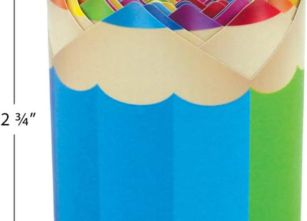 Teacher Created Resources Rolled Border Cut into Colored Pencil Shapes - 50 Feet