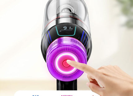MQDXE Cordless Stick Vacuum Cleaner: 550W Powerful Suction, LED Display, 55 Minutes Runtime, Tangle-Free Brush, Rechargeable Battery, Lightweight for Home, Pet Hair, Hard Floors