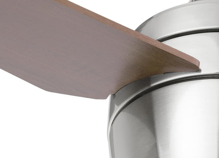 Honeywell Eamon Ventilateur de plafond 52" avec télécommande – Finition nickel brossé
