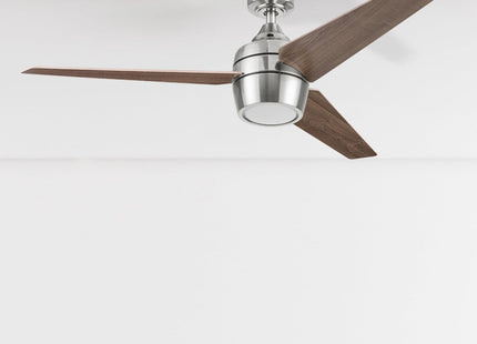 Honeywell Eamon Ventilateur de plafond 52" avec télécommande – Finition nickel brossé