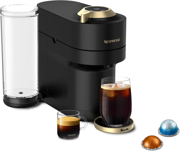 Nespresso Vertuo Pop+ Deluxe Édition Limitée Noir Mat – Machine à café compacte par Breville