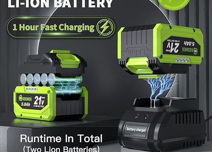 Greener Leaf Blower Cordless Leaf Blower – High Capacity Rechargeable Battery