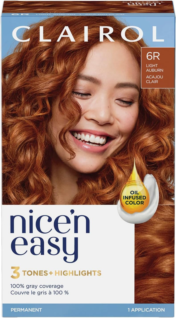 Clairol Nice'n Easy Permanent Hair Color 6R – Light Mahogany