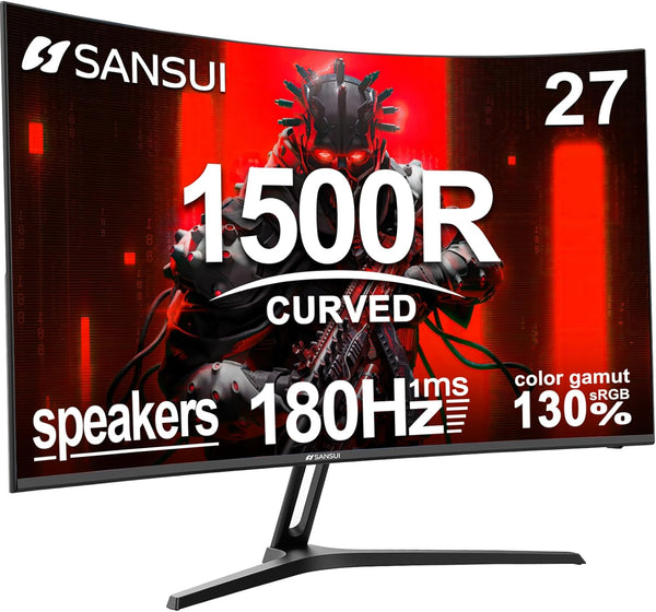 Sansui ES-G27C1 Écran gaming 27" Full HD 180Hz – HDMI
