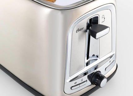 Oster 4-Slice Long Slot Toaster – Advanced Toasting Technology 