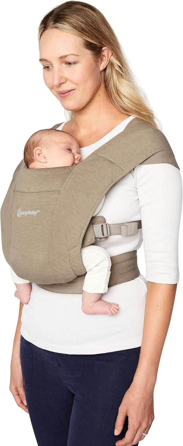 Ergobaby Embrace – Cozy Knit Newborn Baby Carrier Soft Olive