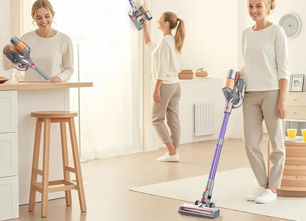 AOKOAK Aspirateur sans fil 45 kPa – 550 W, 60 min d’autonomie, écran LED