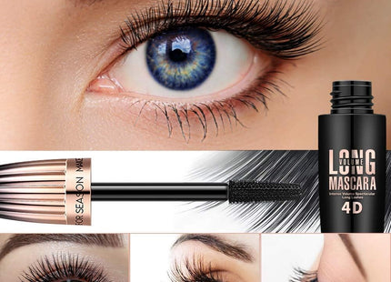 MacFee 4D Silk Fiber Lash Mascara – Intense Black, Waterproof
