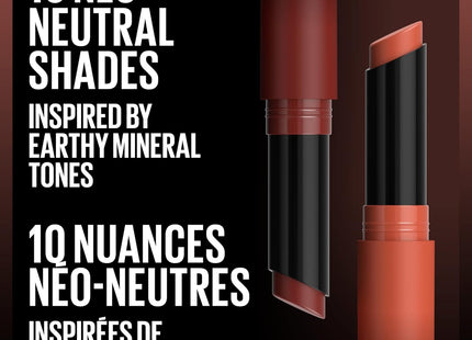 Maybelline New York Color Sensational Ultimatte – Rouge à Lèvres Slim Neo-Neutrals