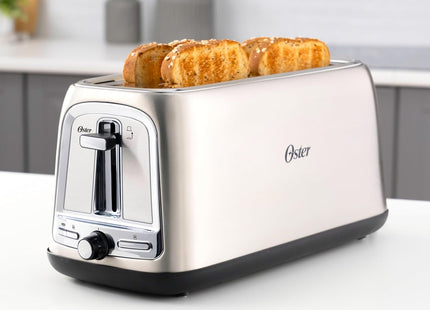 Oster 4-Slice Long Slot Toaster – Advanced Toasting Technology 