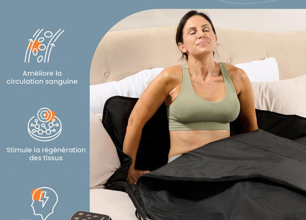 LifePro Couverture de sauna infrarouge portable – Détente et détox à domicile