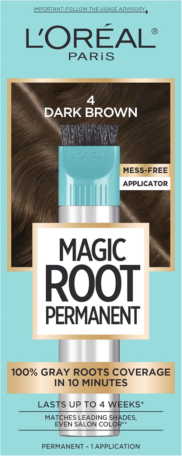 L'Oréal Paris Magic Root Permanent – Retouche racines 4 Châtain Foncé