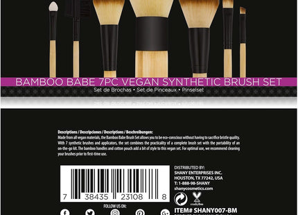 SHANY Bamboo Babe – Set of 7 synthetic &amp; bamboo hair makeup brushes 🖌️🌿