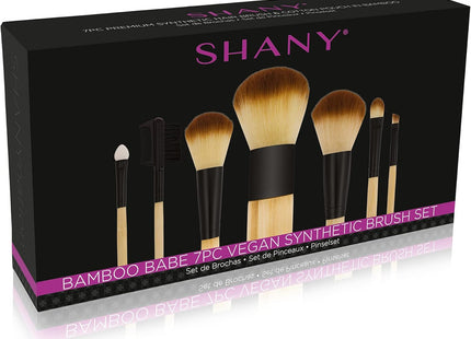 SHANY Bamboo Babe – Set of 7 synthetic &amp; bamboo hair makeup brushes 🖌️🌿