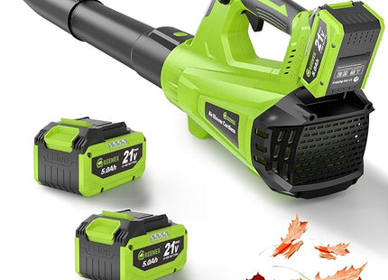 Greener Leaf Blower Cordless Leaf Blower – High Capacity Rechargeable Battery
