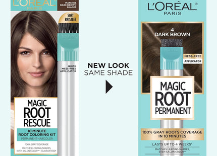 L'Oréal Paris Magic Root Permanent – Retouche racines 4 Châtain Foncé