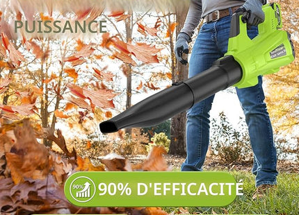 Greener Leaf Blower Cordless Leaf Blower – High Capacity Rechargeable Battery