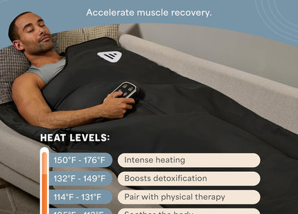 LifePro Couverture de sauna infrarouge portable – Détente et détox à domicile