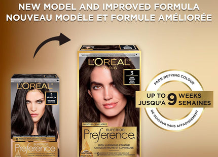 L’Oréal Paris Superior Preference 3 – Coloration Permanente Brun Foncé