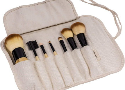 SHANY Bamboo Babe – Set of 7 synthetic &amp; bamboo hair makeup brushes 🖌️🌿