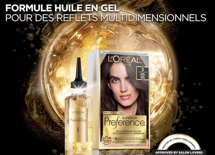 L’Oréal Paris Superior Preference 3 – Coloration Permanente Brun Foncé