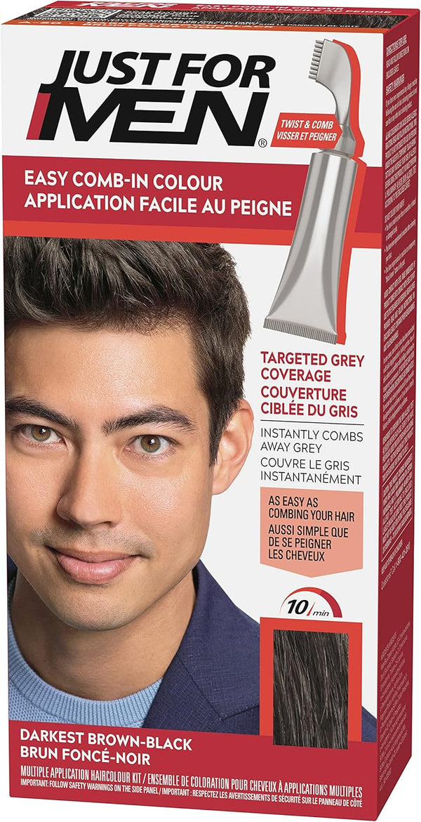 Just For Men – Easy Comb Hair Color Dark Brown-Black