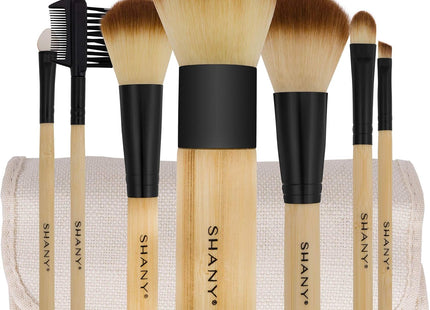 SHANY Bamboo Babe – Set of 7 synthetic &amp; bamboo hair makeup brushes 🖌️🌿