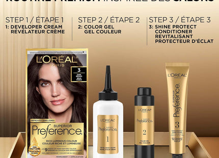 L’Oréal Paris Superior Preference 3 – Coloration Permanente Brun Foncé