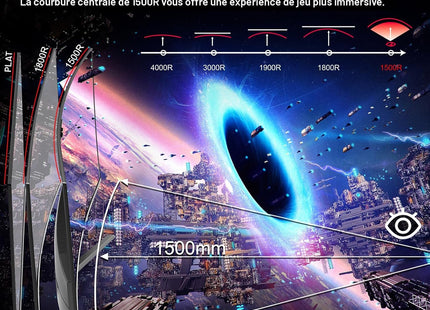 Sansui ES-G27C1 27" Full HD 180Hz gaming monitor – HDMI