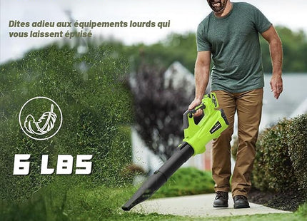 Greener Leaf Blower Cordless Leaf Blower – High Capacity Rechargeable Battery