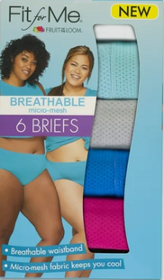 Fit for Me Micro-Mesh Brief Femme Grande Taille – Fruit of the Loom
