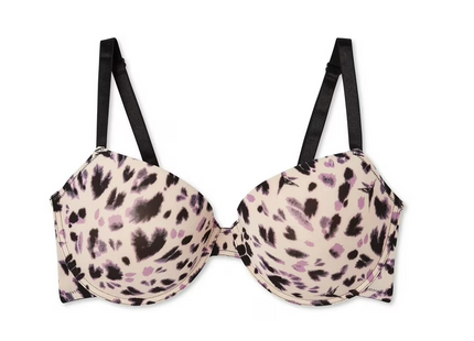 Soutien-gorge pigeonnant en microfibre George pour femmes – Motif colibris fleuris