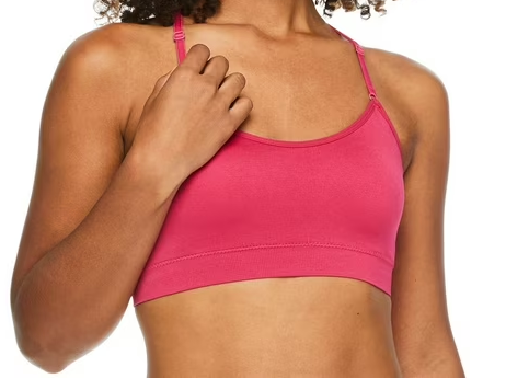 George Women's Crisscross Back Lace Bra - Black