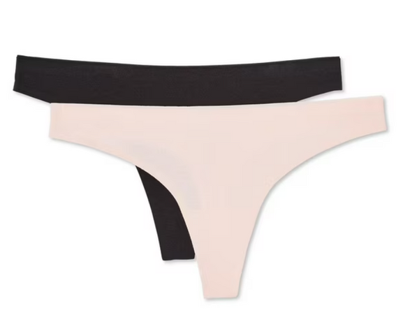 George Women's Aqua 2-Pack Thongs - Comfortable and Discreet Lingerie