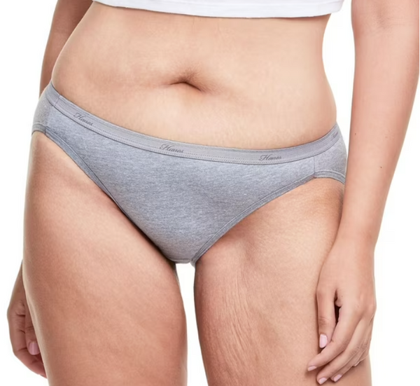 Hanes Women's 100% Cotton Bikini Panties – Sold individually