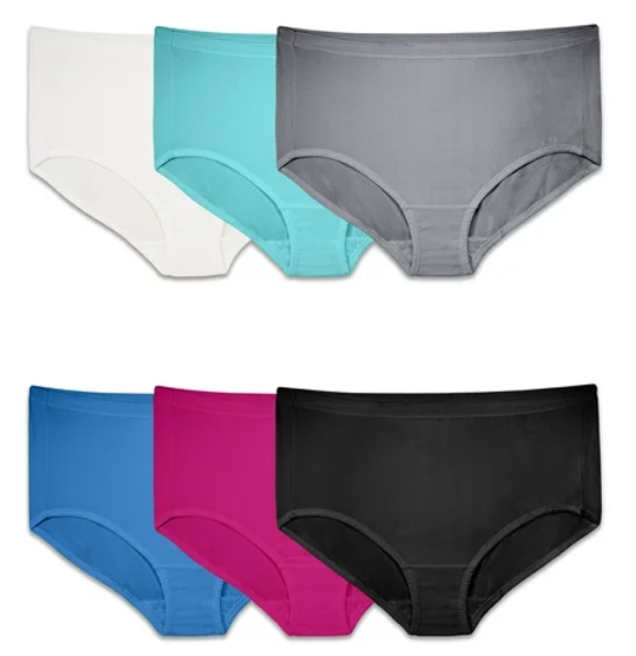 Fit for Me Micro-Mesh Brief Women's Large Size – Fruit of the Loom