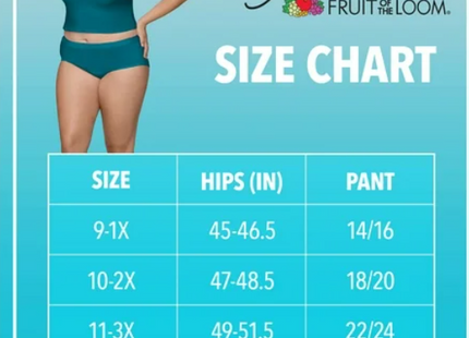 Fit for Me Micro-Mesh Brief Femme Grande Taille – Fruit of the Loom