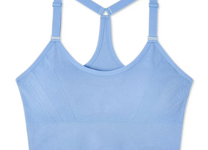 Athletic Works Women's Cami Bra - Sky Blue Seamless Bra