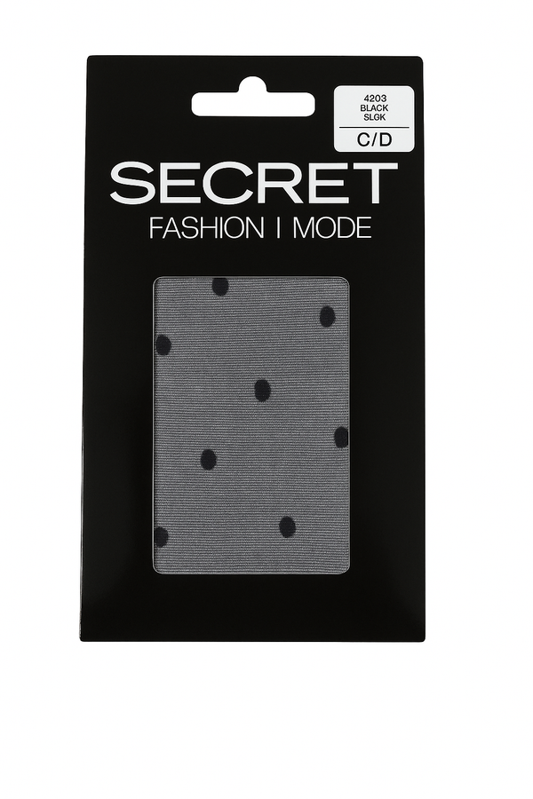 Secret Fashion Mode Black Polka Dot Tights