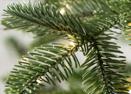 Sapin de Noël artificiel European Fir 7,5 pieds – Balsam Hill, avec guirlandes LED intégrées blanc chaud