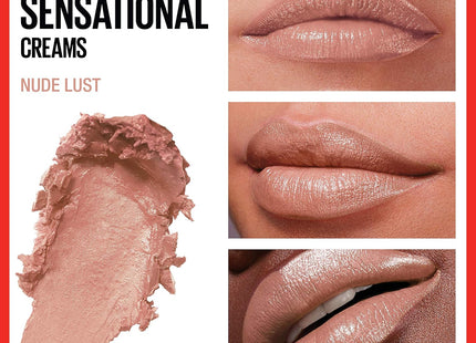 Maybelline Color Sensational Rouge à lèvres crème hydratant – Fini onctueux et éclat intense